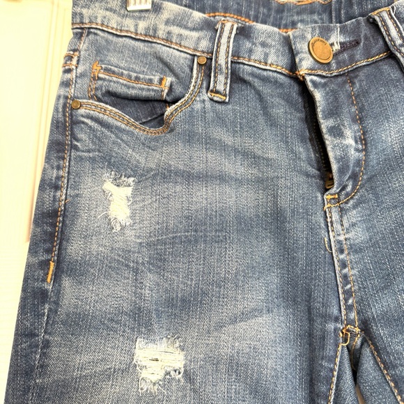 Blank NYC Distressed Blue Women's Skinny Jeans Size 25 - Picture 4 of 13